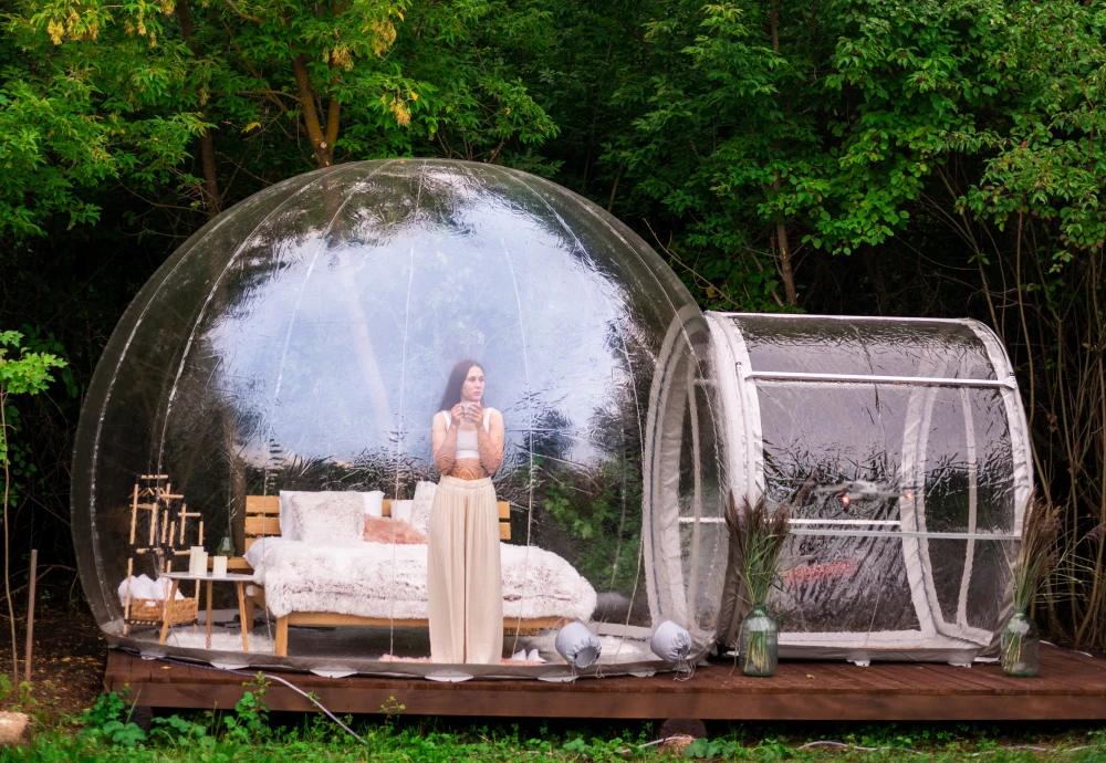 inflatable crystal bubble tent